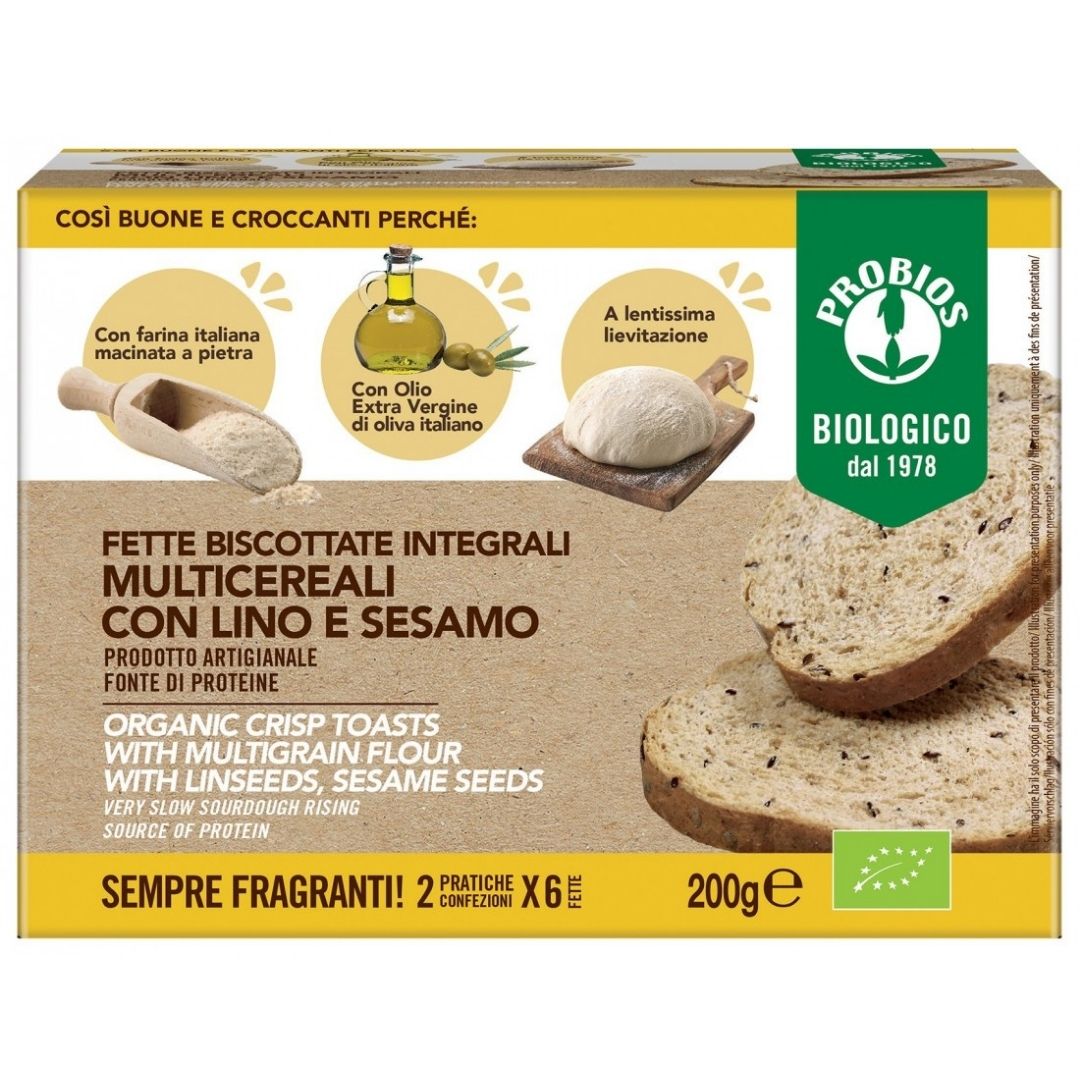 FETTE BISCOTTATE ARTIGIANIALI MULTICEREALI